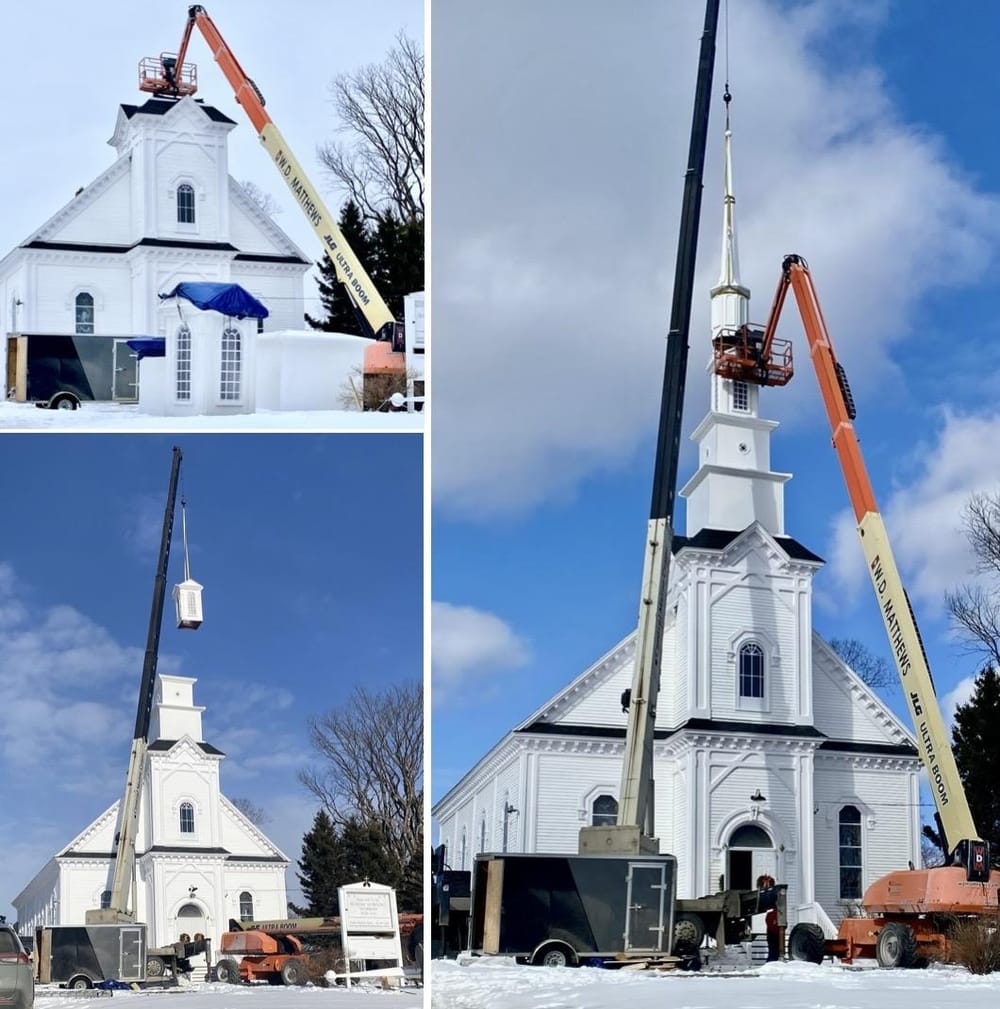 An Awe-In-Spire-ing Moment as New Steeple Tops Historic Jonesport Church