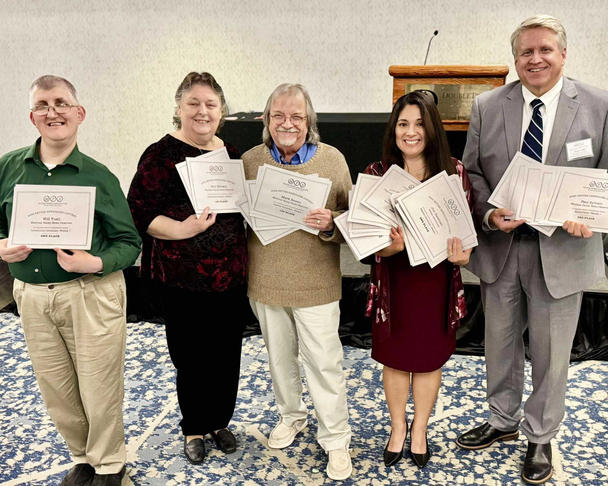 Calais and Machias Newspapers Bring Home 47 Awards from Maine Press Association